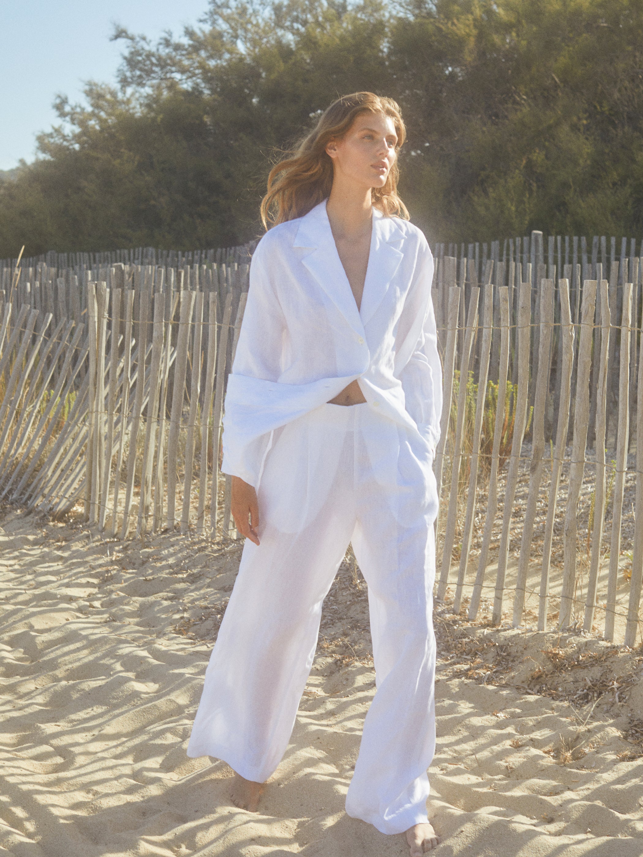 Kamille 3 Linne Byxor