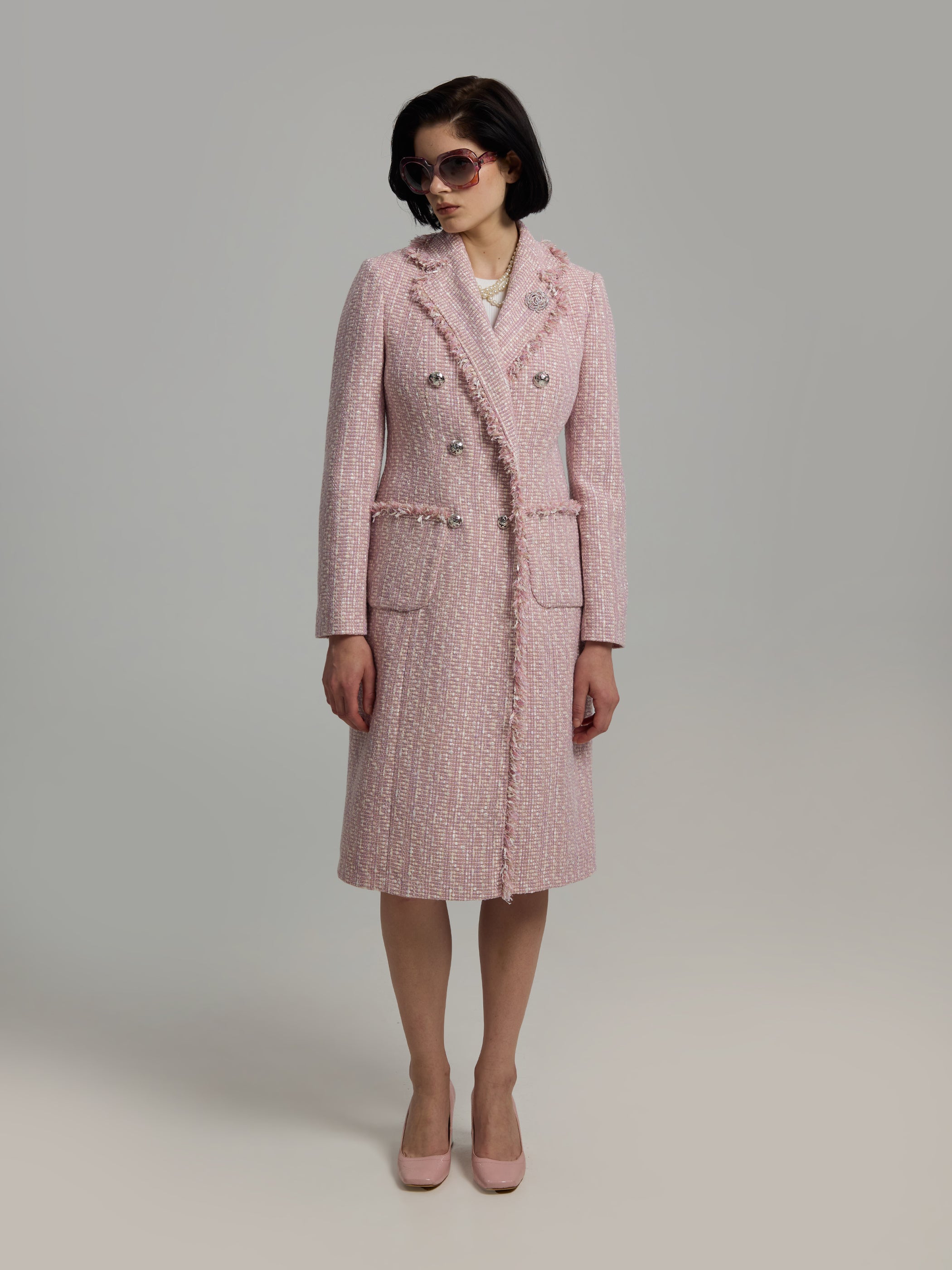 Caren Bouclé Blazer Dress