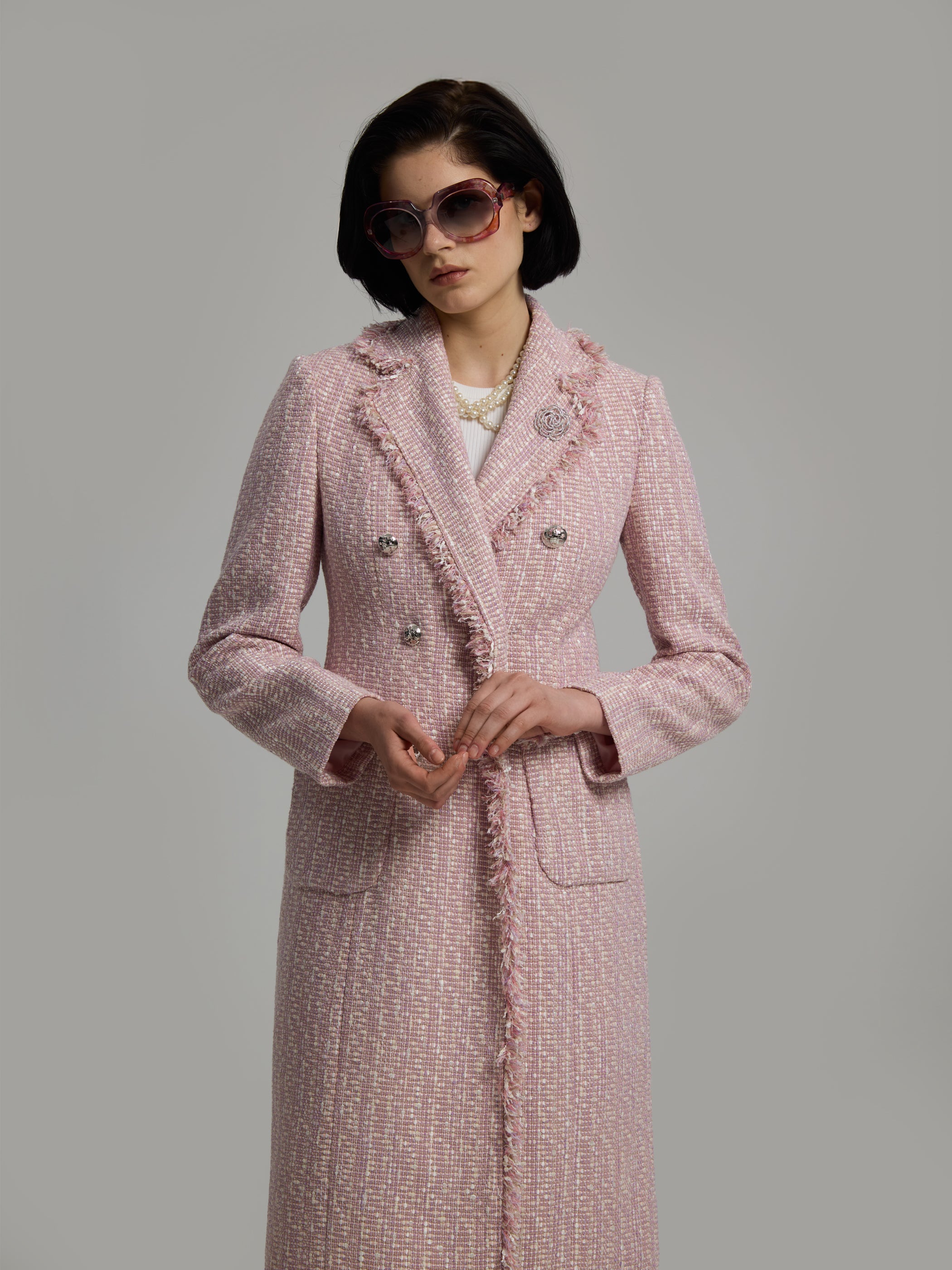 Caren Bouclé Blazer Dress