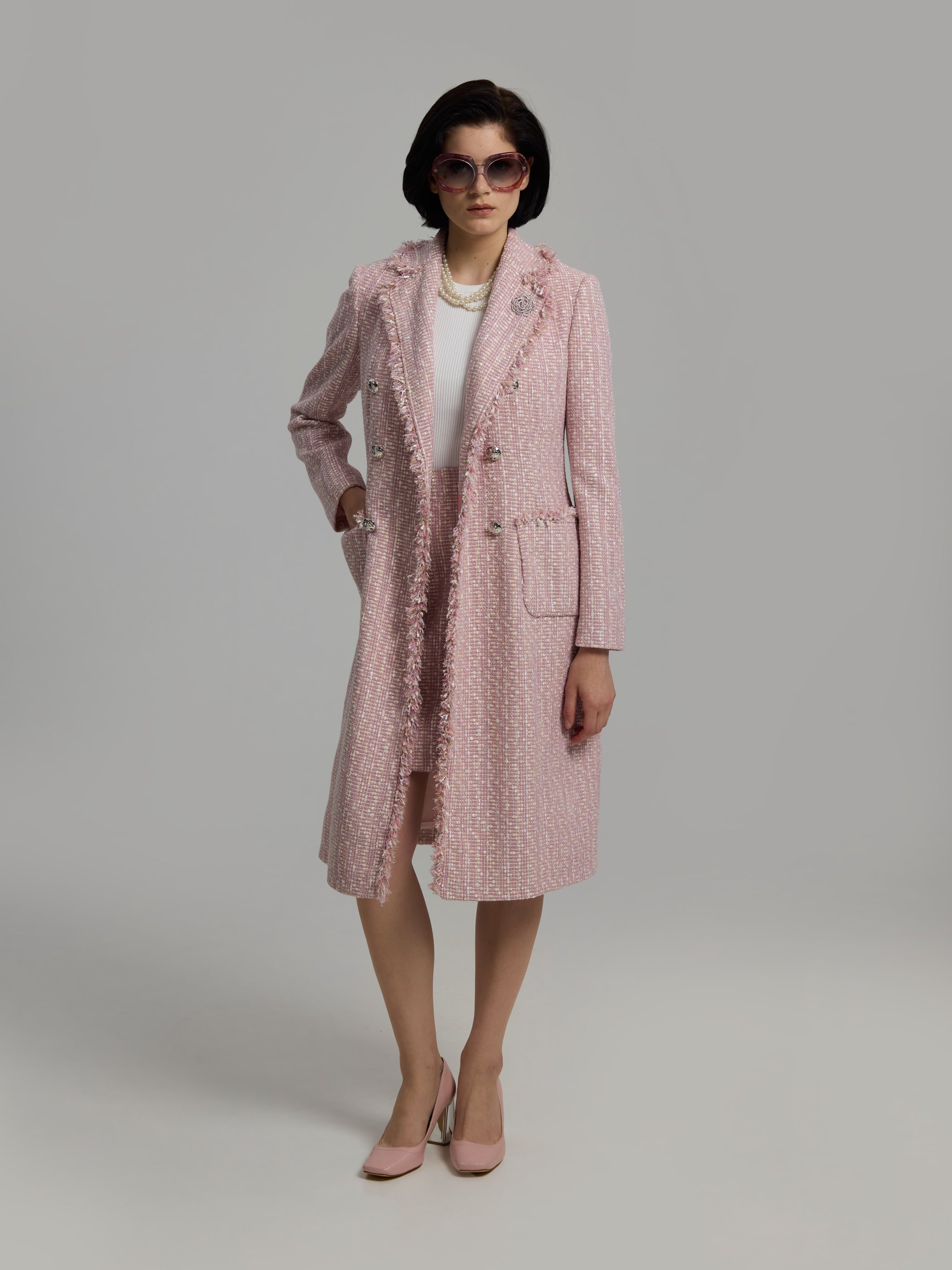 Caren Bouclé Blazer Dress