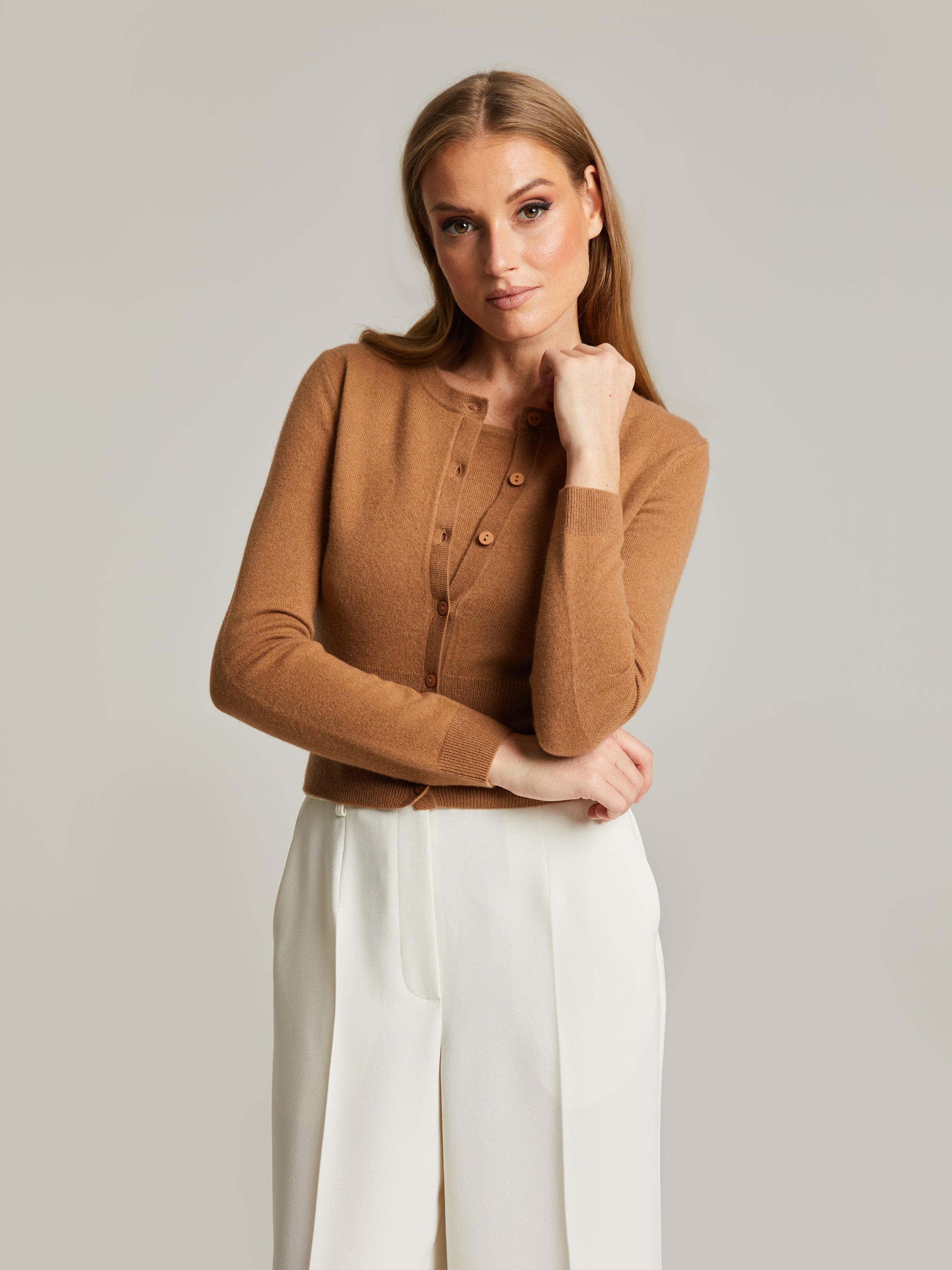 Ellean Merino-Kashmir Cardigan