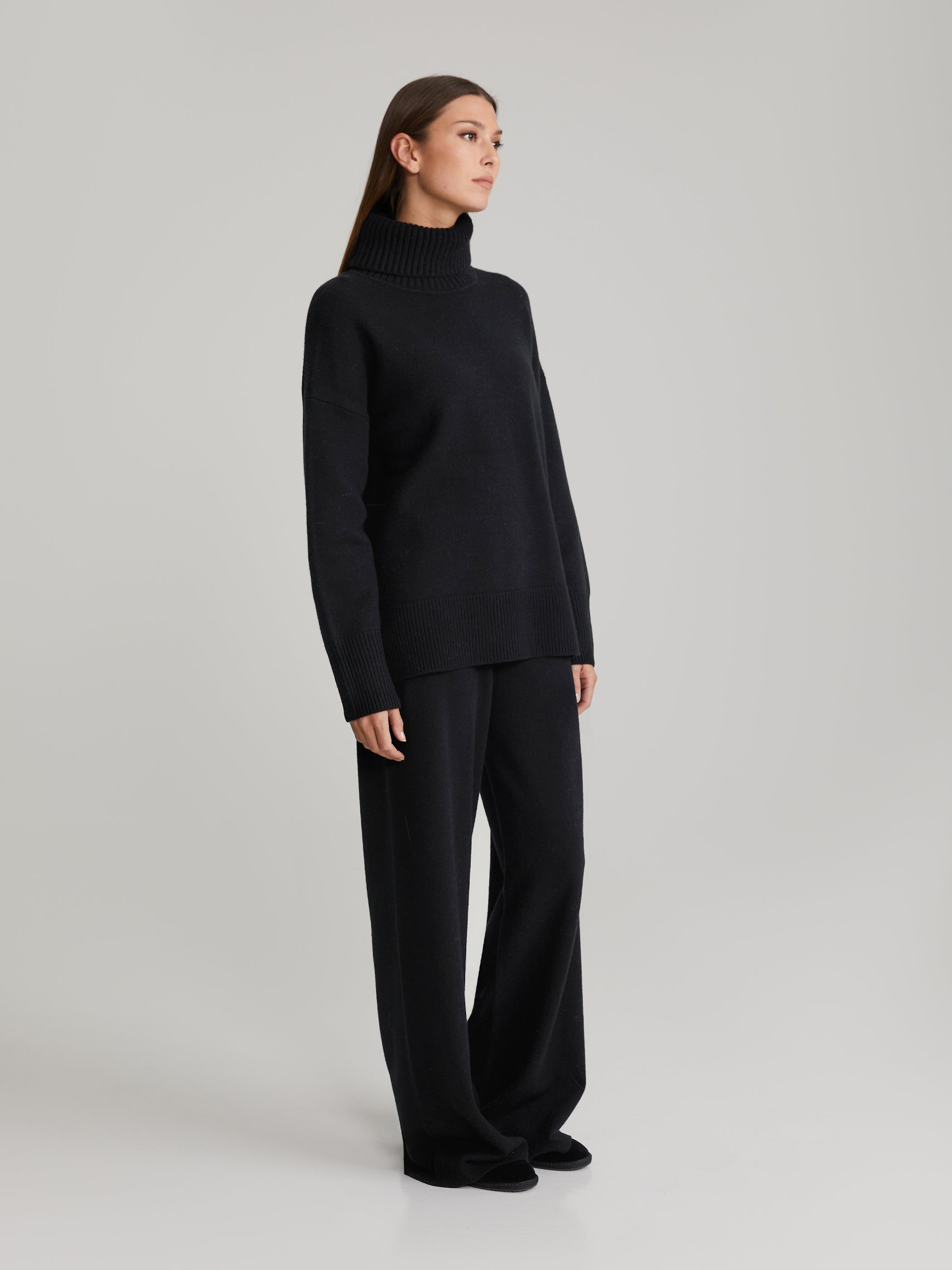 Maeva Merino-Cashmere Turtleneck Knit
