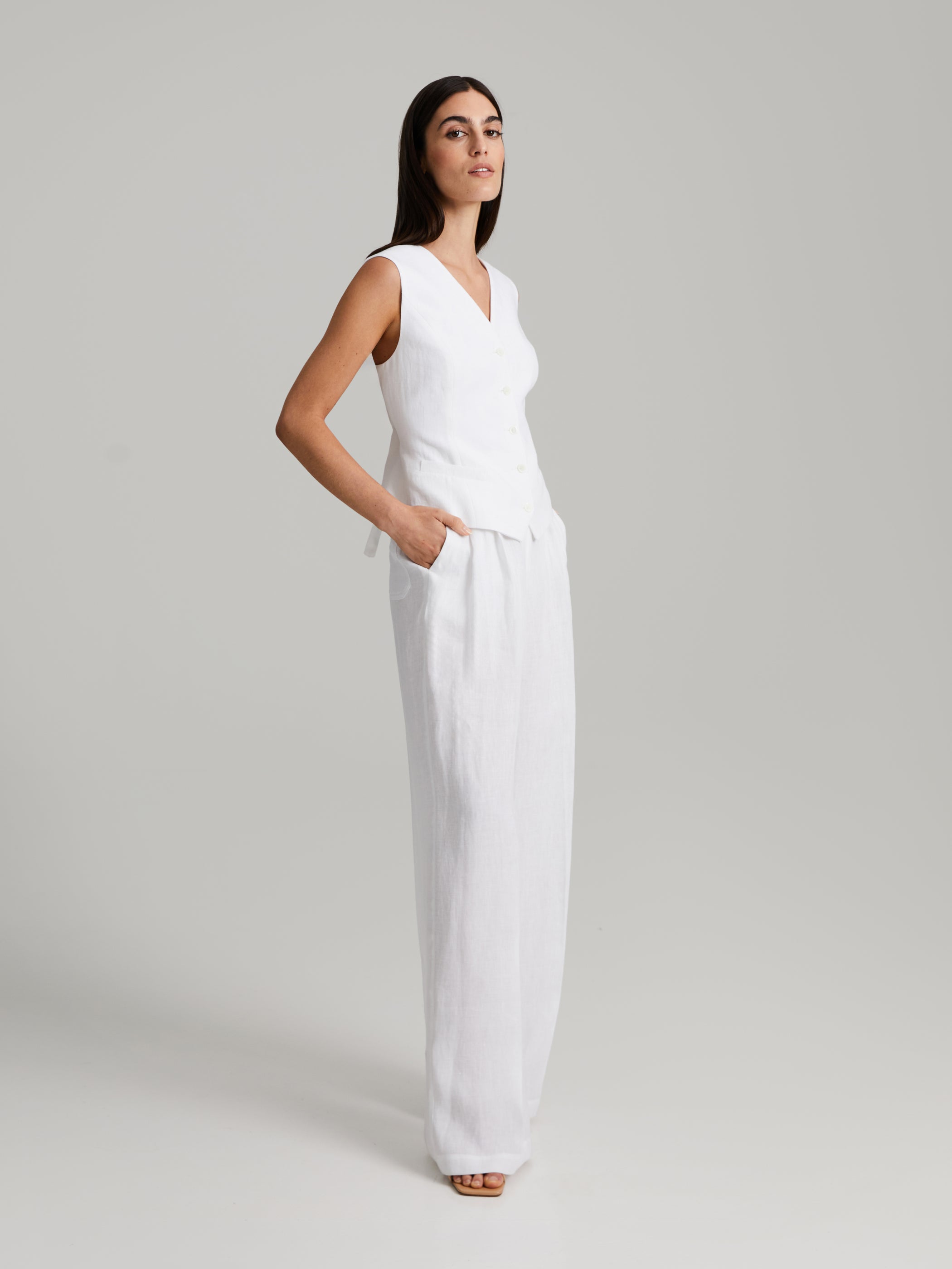 Maria Linen Vest