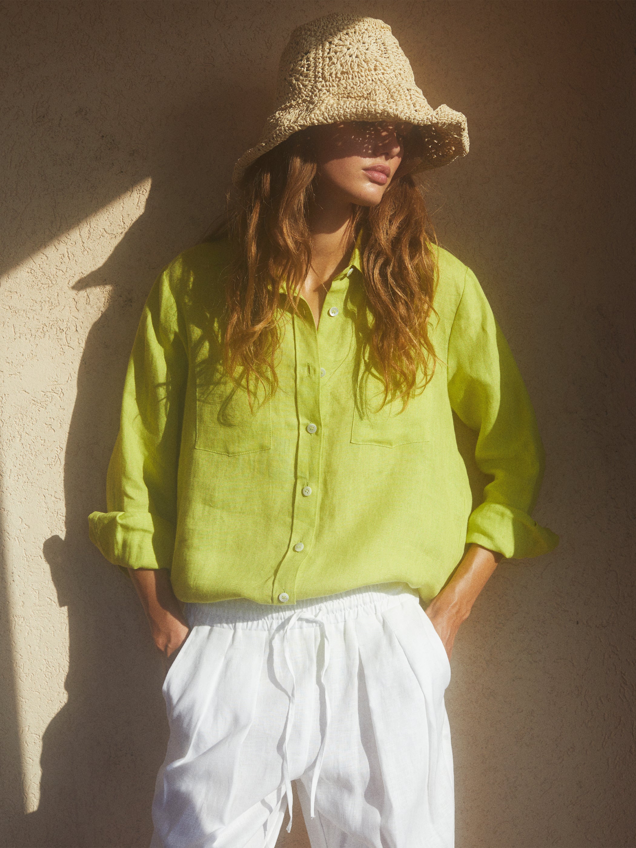 Nicci 2 Linne Skjorta