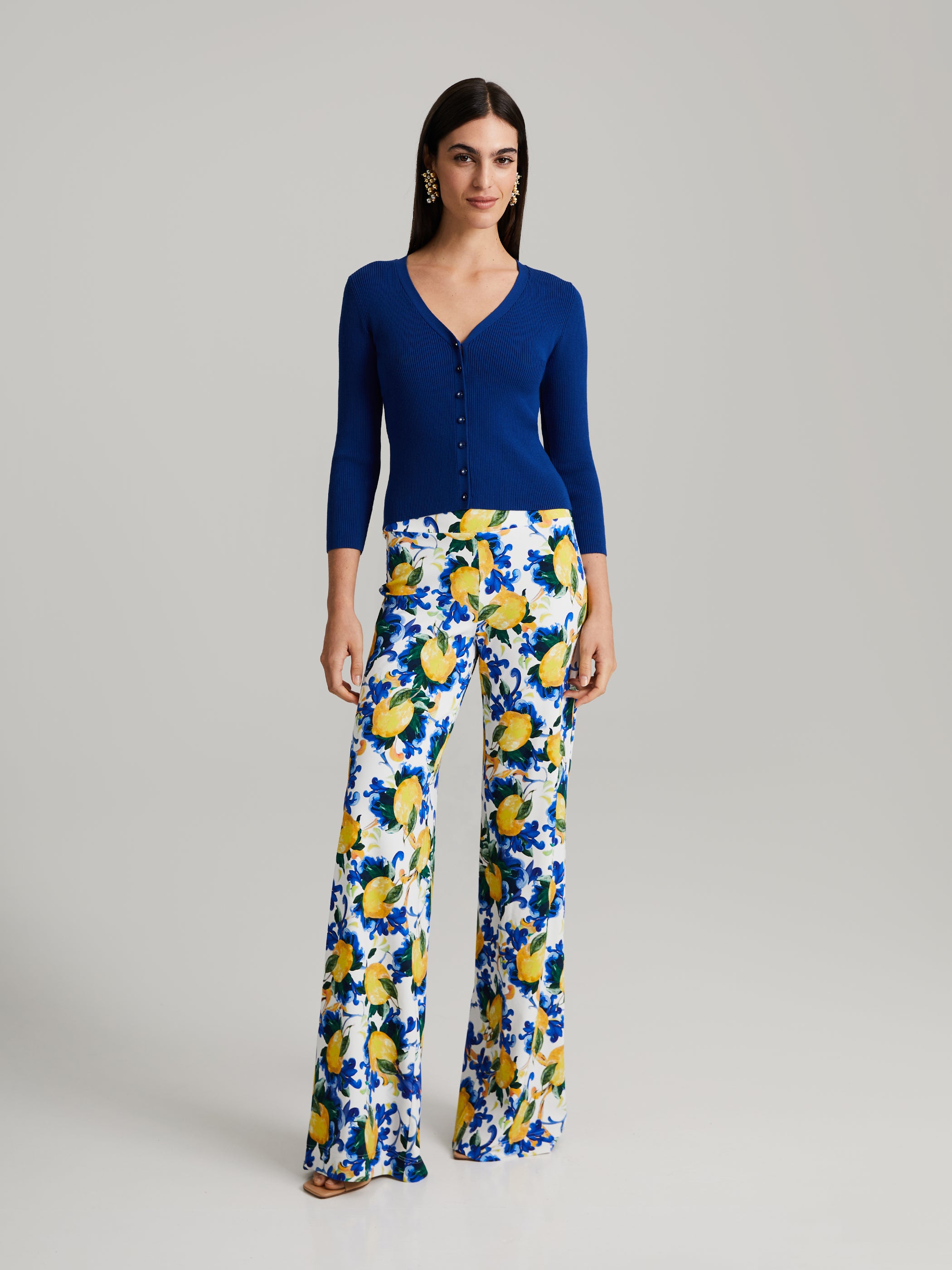 Stacie Ribbstickad Cardigan