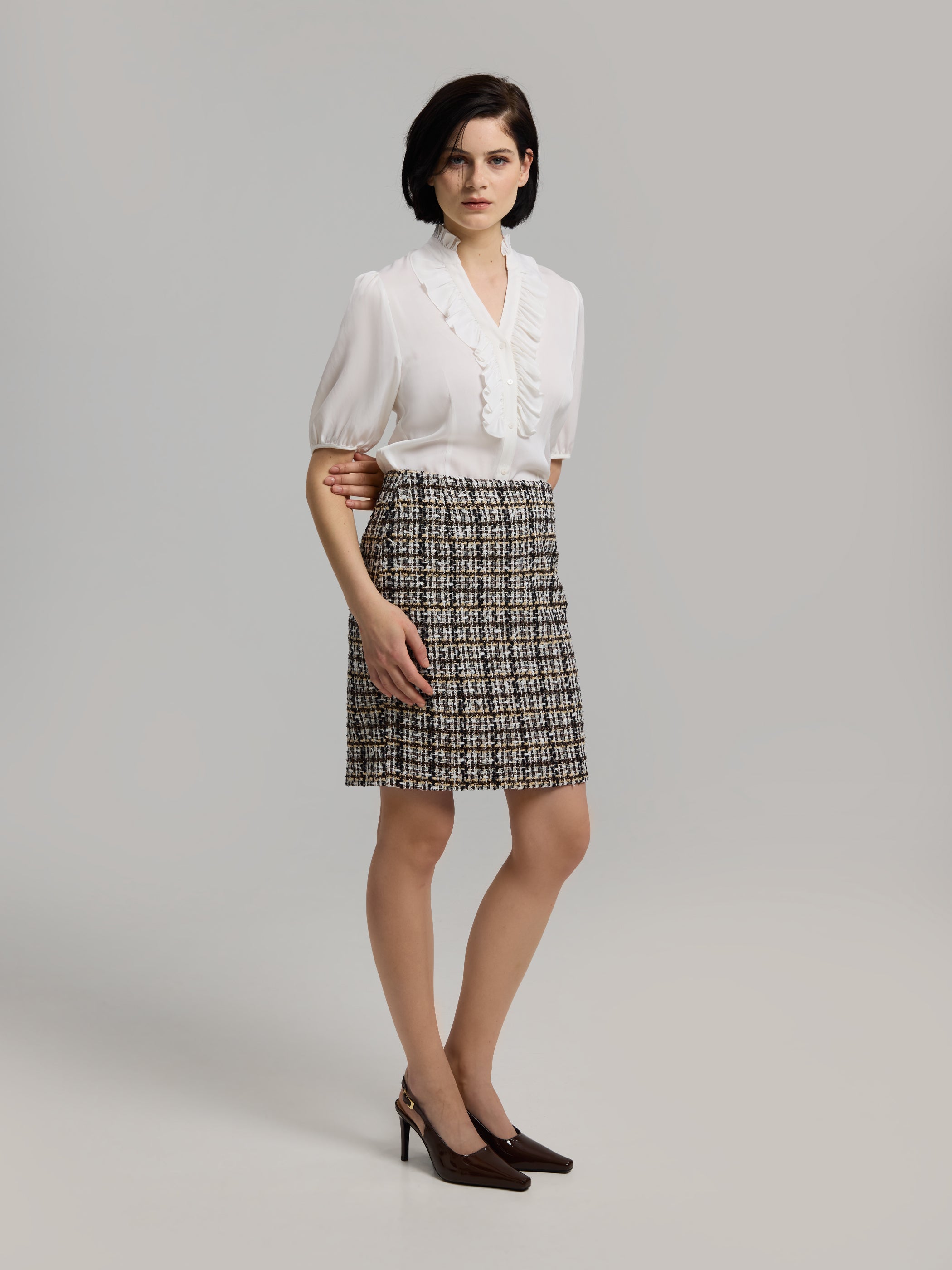 Vivian 50 Bouclé Skirt