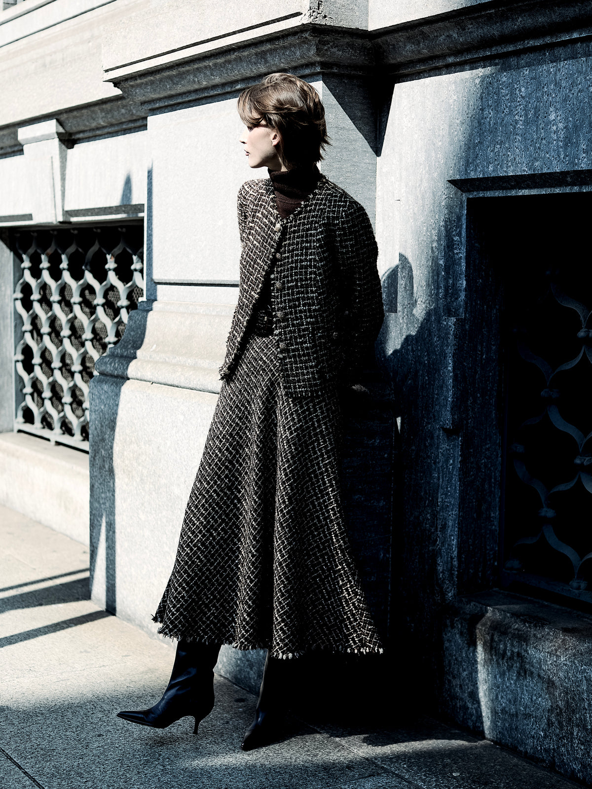 Kity 85 V Bouclé Skirt