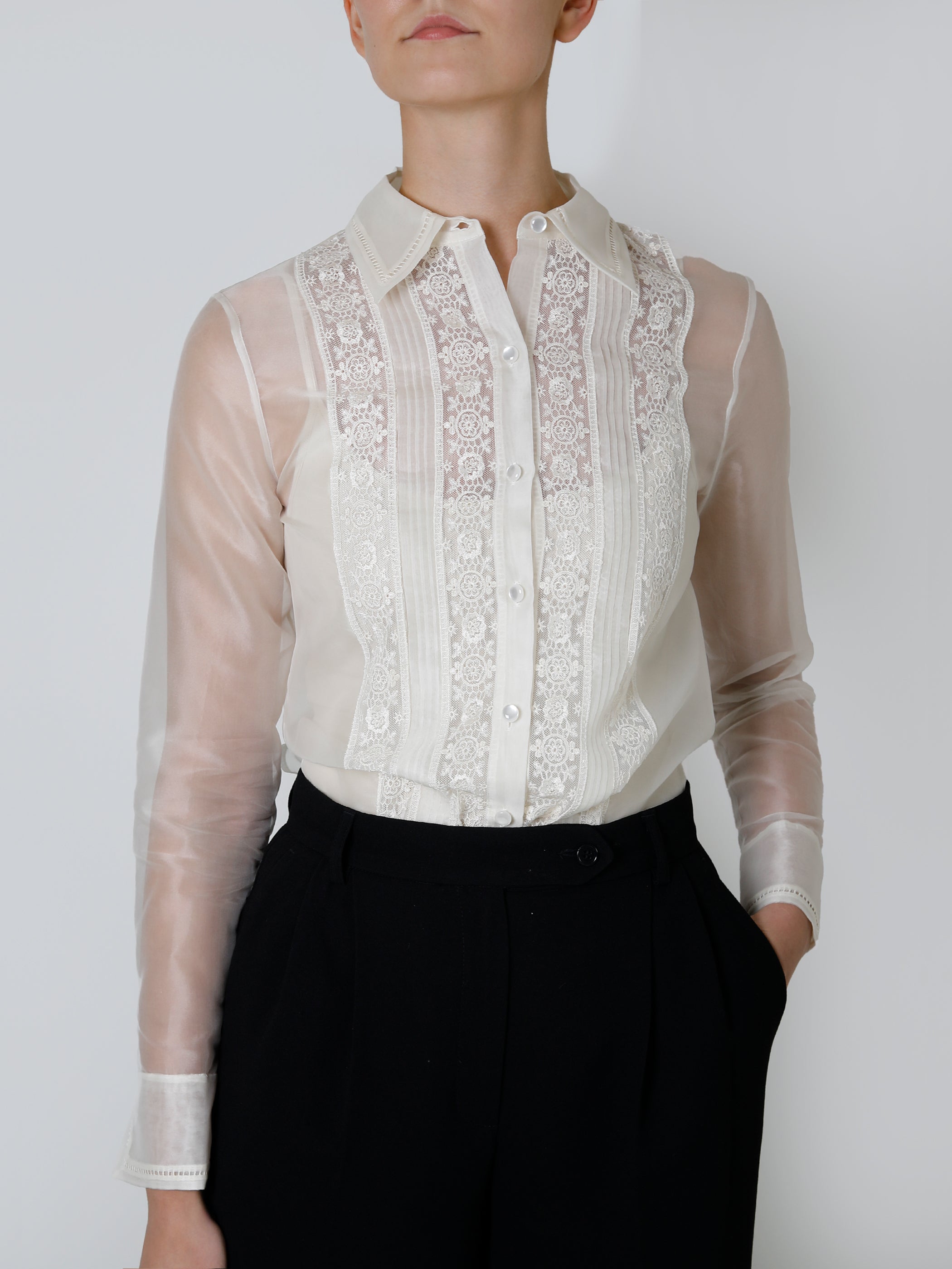 Amani Silk Organza Shirt