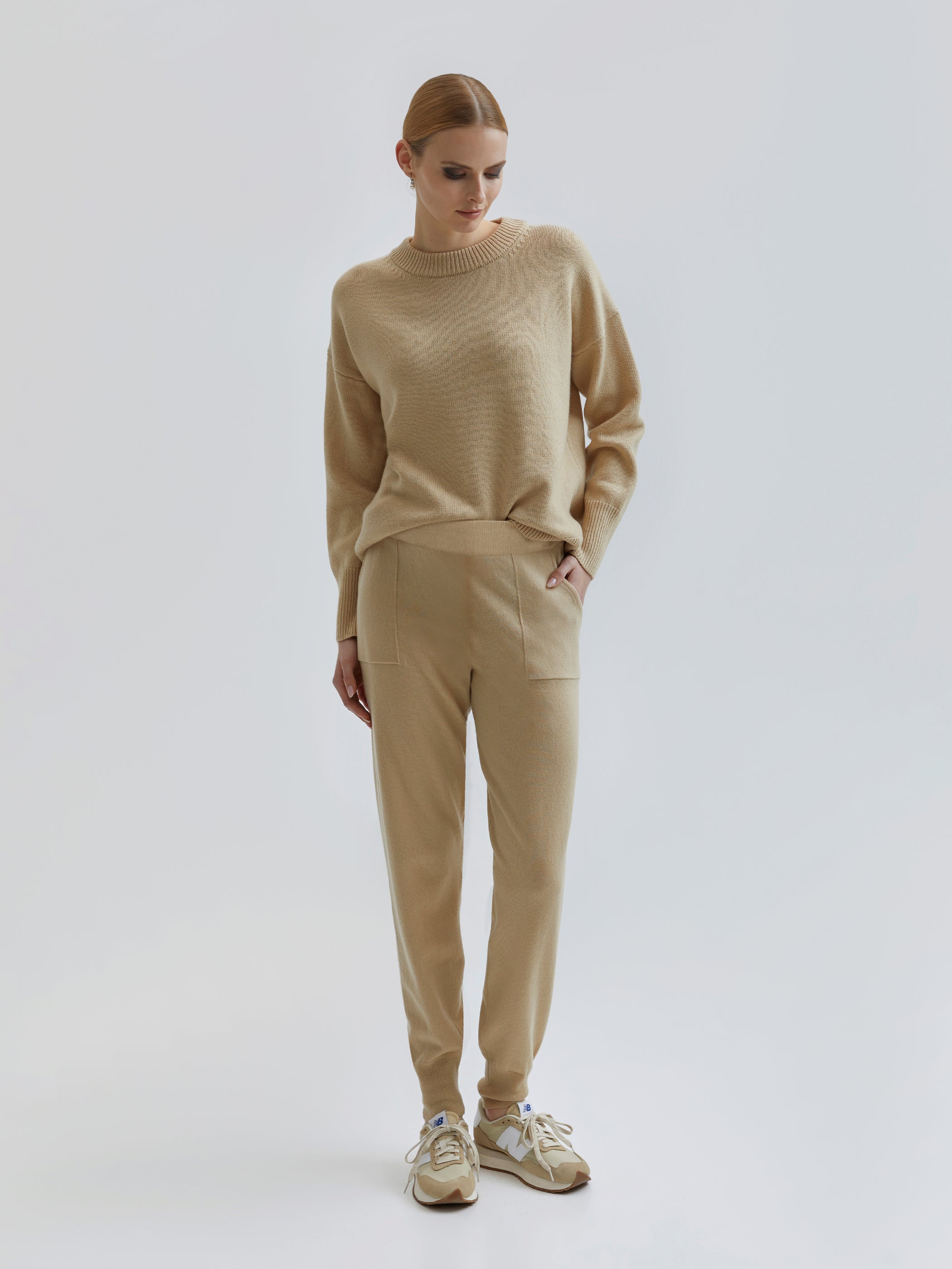 Amila Merino-Cashmere Knit Pants