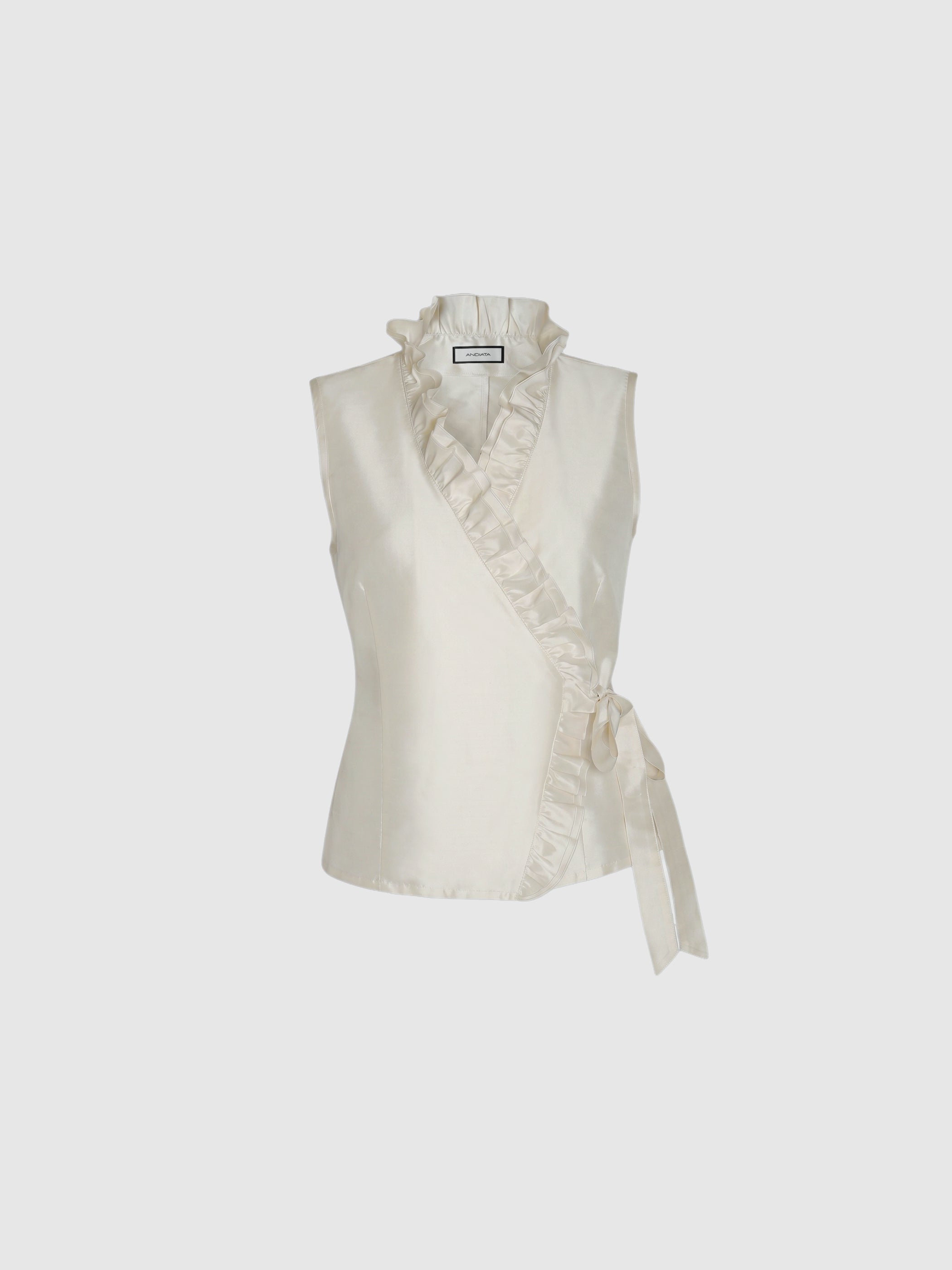 Dorita Silk Wrap Top