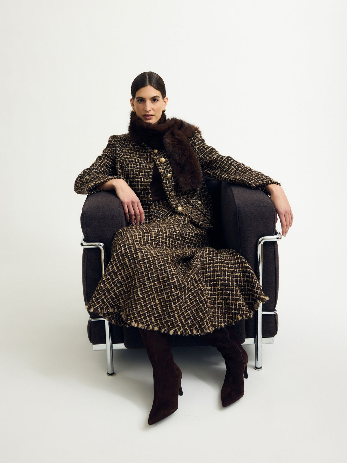 Leonie Faux-Fur Pull-Through Scarf