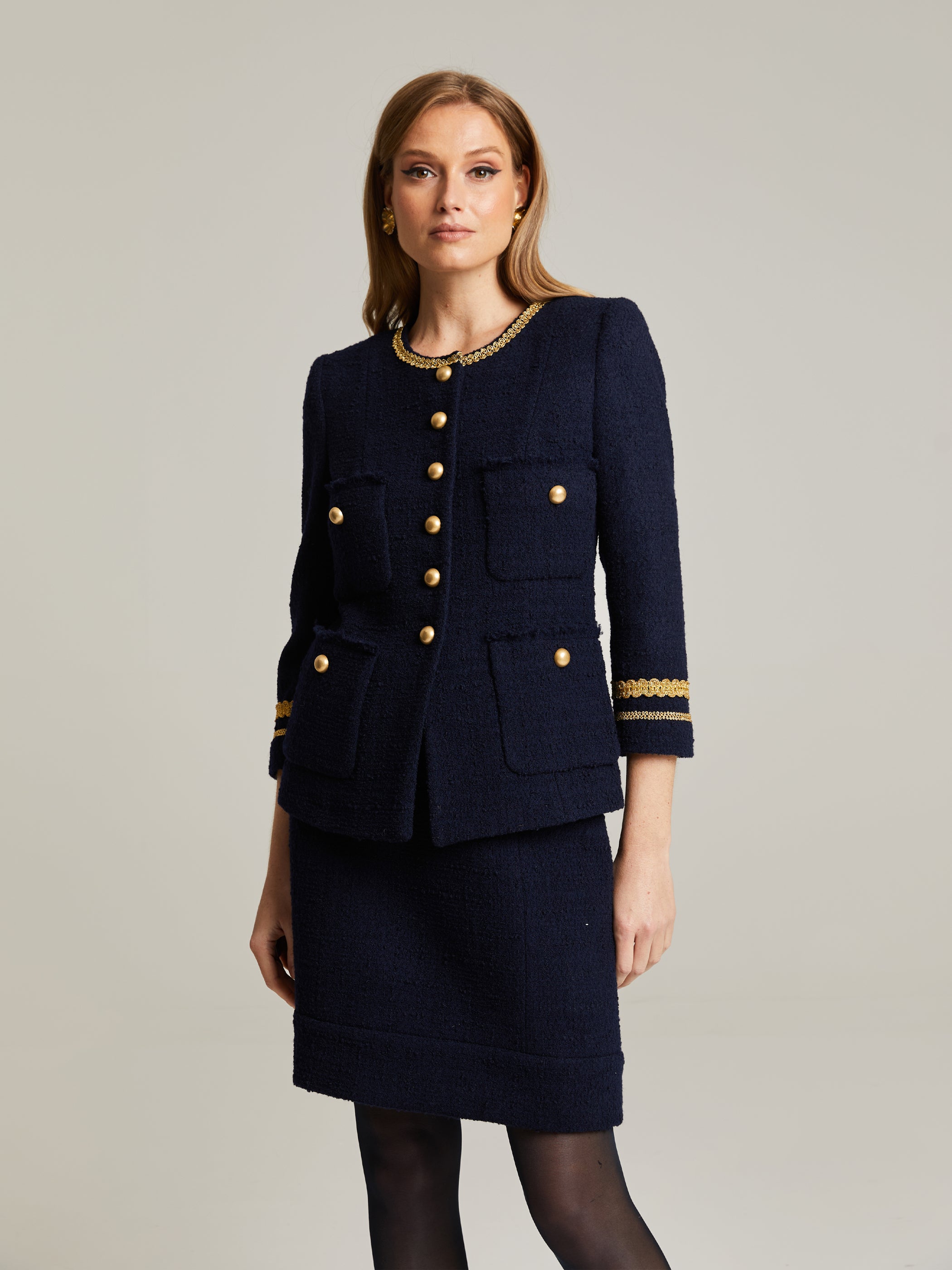 Lila Bouclé Blazer