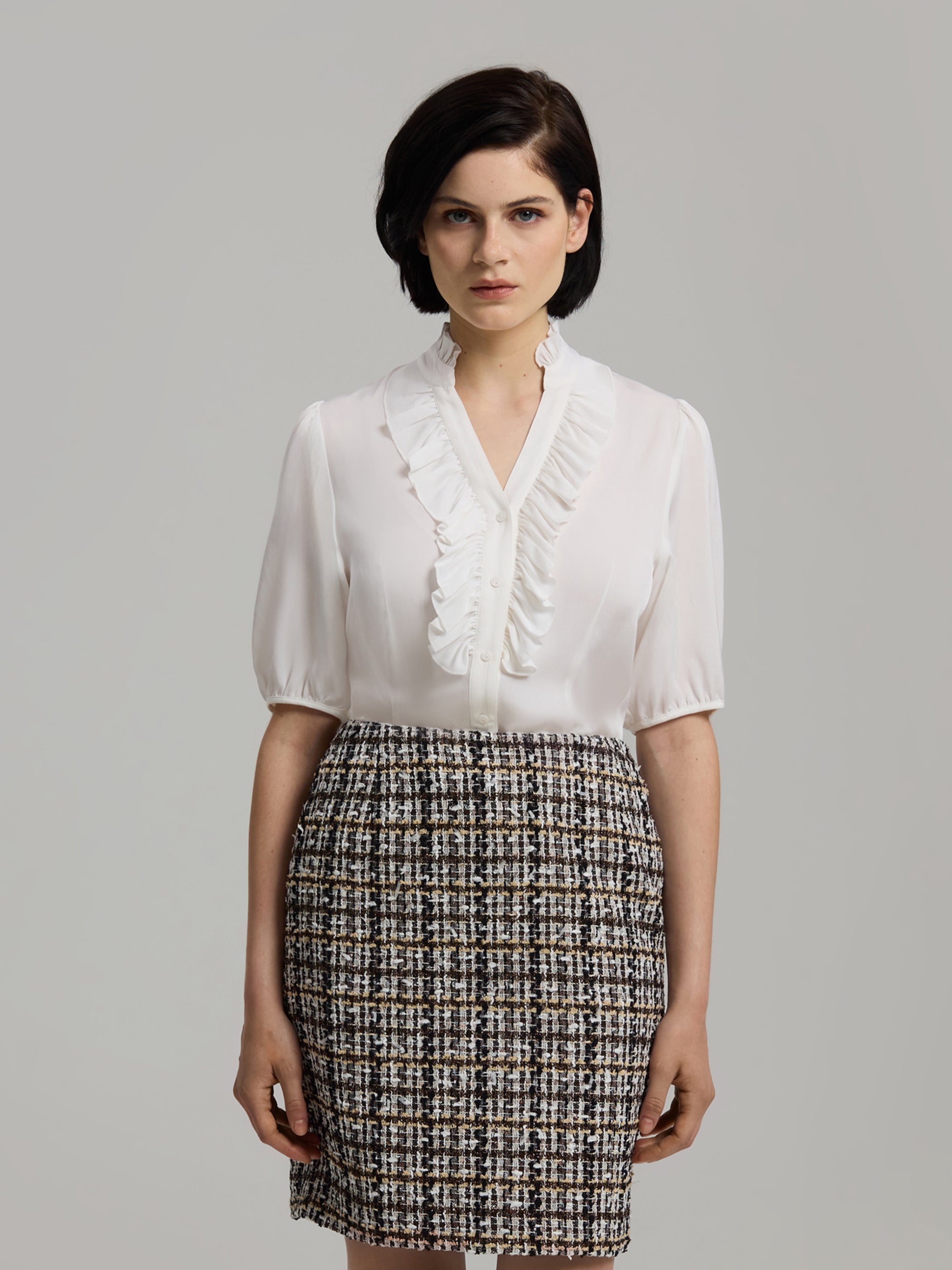 Vivian 50 Bouclé Skirt
